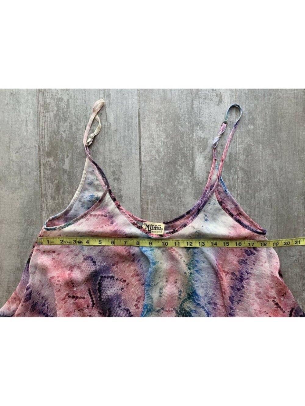 Show Me Your Mumu Snake Print Sleeveless Swing Tank Boho Flowy Watercolor M - Picture 7 of 8